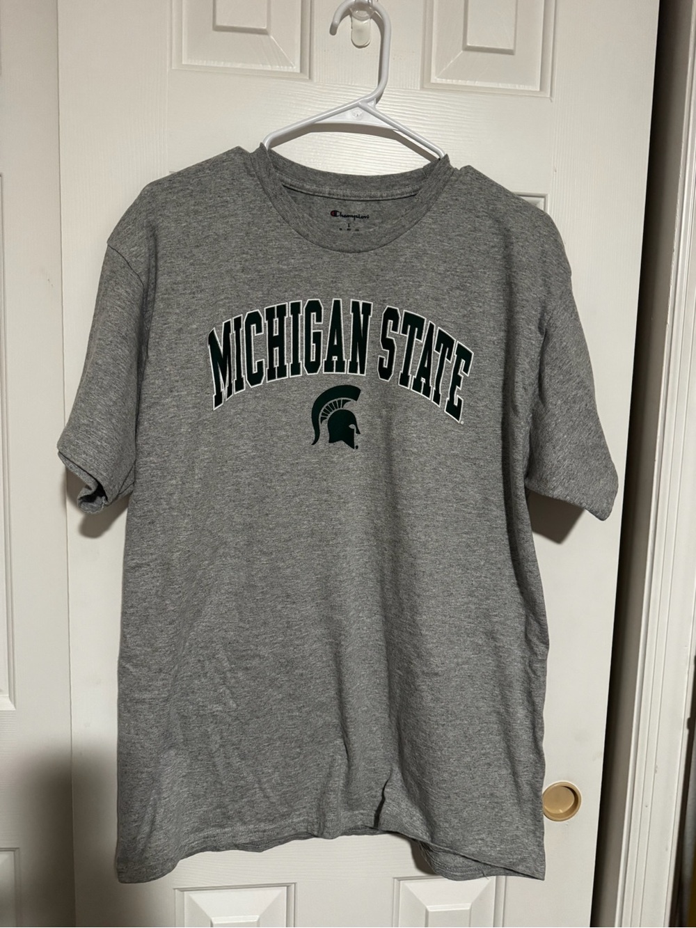 Champion Gray Crewneck Michigan State Tshirt - Picture 2 of 4